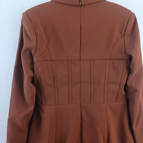 Lavias Alice Ariana lace up corser chocolate dress size 8 - Picture 5 of 6